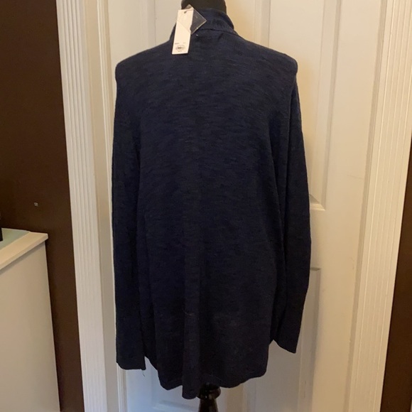 Sonoma Women’s Cardigan Sweater Navy Blue XL NWT - Picture 4 of 6